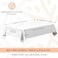 WEALUXE 2 Pack White Kitchen Table Cloth for Folding Table 4ft 60x84 in ] Rectangle Tablecloth Set, Stain and Wrinkle Resistant Washable Polyester Table Cover for Dinner Table, Wedding, Party