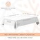 WEALUXE 2 Pack White Kitchen Table Cloth for Folding Table 4ft 60x84 in ] Rectangle Tablecloth Set, Stain and Wrinkle Resistant Washable Polyester Table Cover for Dinner Table, Wedding, Party