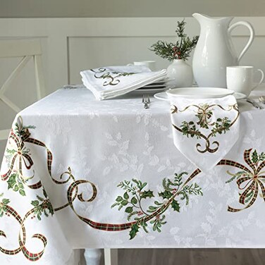 Benson Mills Merry Ribbons Tablecloth (60" x 120" Rectangular)