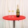 JISEN Cocktail Spandex Round Tablecloth Fitted Stretchable Table Cap 30 Inch A-Red
