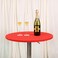 JISEN Cocktail Spandex Round Tablecloth Fitted Stretchable Table Cap 30 Inch A-Red