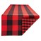 DII Gingham Check Tabletop Collection, Red/Black, Table Runner, 14x72