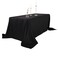 Ascoza 6pack 90x132 Inch Black Rectangular Tablecloth 8 Feet Table Cloth in Polyester Fabric for Wedding/Banquet/Restaurant/Parties