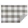 DII Gingham Check Tabletop Collection, Gray, Placemat Set