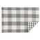 DII Gingham Check Tabletop Collection, Gray, Placemat Set