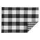 DII Gingham Check Tabletop Collection, Black, Placemat Set