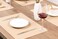 Wipeable Placemats Leather Table Mats Waterproof Heat-Resistant Easy to Clean for Dining Table Set Kitchen Table (4, Buff)