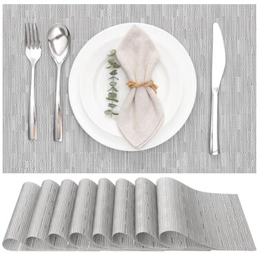 Myir JUN Placemats Set of 8 Kitchen and Dining Table Placemats