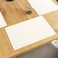 Encasa XO Placemats, Fine Ribbed Cotton Table Mats 19"x13