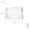 Encasa XO Placemats, Fine Ribbed Cotton Table Mats 19"x13