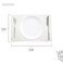 Encasa XO Placemats, Fine Ribbed Cotton Table Mats 19"x13