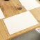 Encasa XO Placemats, Fine Ribbed Cotton Table Mats 19"x13