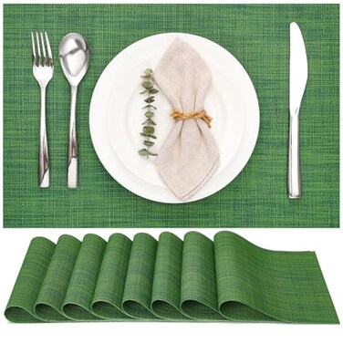 Myir JUN Placemats Set of 8 Kitchen and Dining Table Placemats