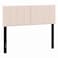 KOMFOTT Linen Upholstered Headboard for FullQueen Size Bed, Vertical Channel Tufted Rectangular Headboard with Solid Wood LegsAdjustable Width, Padded Bed Backboard, Easy Assembly, Beige