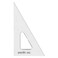 Pacific Arc's Scholastic Triangle - 12 inch - Clear - 30/60 Angle - Plain Edge - Polystyrene - Technical Drawing Tools, Drafting, Architect and Engineering.