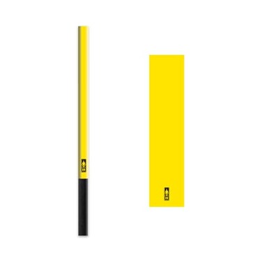 Bohning 5.5" Solid Arrow Wraps, Standard, Neon Yellow