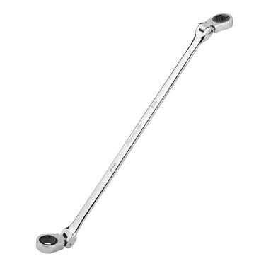 DURATECH 8mm x 9mm Extra Long Flex-Head Ratcheting Wrench, Metric