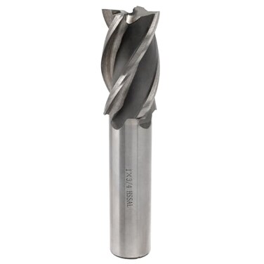 Bivethoi End Mill Cutter 1" Cutting Dia 3/4" Shank Dia 4 Flutes