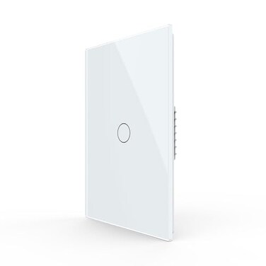 LIVOLO 1 Circle 1 Way Modern Electrical Light Switch Single Pole Wall Switch Touch Light Switch with Led Indicator,No Neutral Wire,White&hellip;