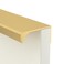 Goldenwarm 25 Pack Finger Edge Pulls for Gold Cabinet Handles Drawer Pull for Kitchen Tab Hardware Handle 5 in Hole Centers