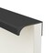 Goldenwarm 10 Pack 5in Black Finger Edge Pulls for Black Cabinet Handles