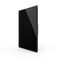 LIVOLO Modern Electrical Light Switch Tempered Glass Panel Single Pole Wall Touch Light Switch with Led Indicator,No Neutral Wire,2 Circles 1 Way (Black