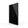 LIVOLO Modern Electrical Light Switch Tempered Glass Panel Single Pole Wall Touch Light Switch with Led Indicator,No Neutral Wire,2 Circles 1 Way (Black