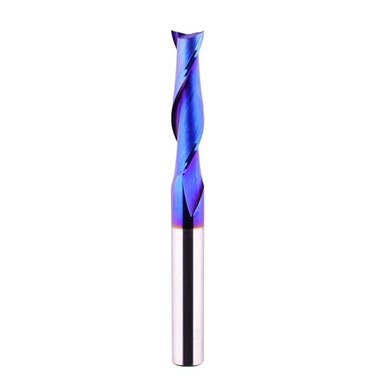 Jiiolioa CNC Router Bits 1/4" Shank Spiral Up Cut Solide Carbide End Milling Tools