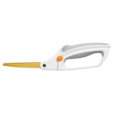 Fiskars 10" Easy Action Bent Handle Titanium Craft Scissors