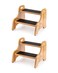 StrongTek Wooden 2 Step Stool, 350 lb Capacity, Non-Slip, 2 Pack