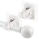 Codoule 2PCS Self Adhesive No Drill Adjustable Curtain Rod Holder Hooks Brackets