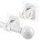 Codoule 2PCS Self Adhesive No Drill Adjustable Curtain Rod Holder Hooks Brackets