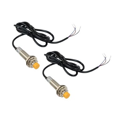 ATO 2Pcs M12 Proximity Switch NPN NO Inductive Proximity Sensor Approach Sensor,lj12a3-4-z/bx,for 3D Printer Probe Bed Leveling,Replace Small Switches and Limit Switches