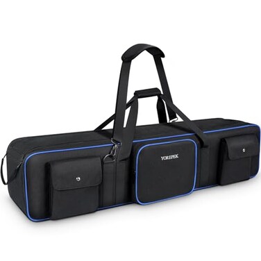 YOREPEK 50.5" Heavy Tripod Carrying Case Bag with 2 Padding Protective Pads