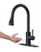 FORIOUS Touchless Kitchen Faucet with Pull Down Sprayer, Black