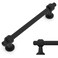 Amerdeco 10 Pack Matte Black Cabinet Pulls 5 Inch(128mmHole Center Drawer Pulls Cabinet Hardware Kitchen Cabinet Handles for Bathroom Dresser Pulls ZH0069