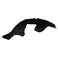 TRQ Front Right Inner Fender Liner Black Passenger Side