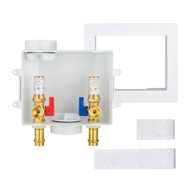 EFIELD 1 Piece 1/2"Copper Press Washing Machine Outlet Box(Copper Arrestor