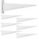 Menkxi 6 Pcs Track Locking Shelf Bracket, 12 Inch