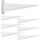 Menkxi 6 Pcs Track Locking Shelf Bracket, 12 Inch