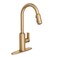 Moen Meena One Handle Kitchen Faucet with Pull Down Sprayer, High Arc Kitchen Sink Faucet Featuring Reflex System and Duralock Quick Connect, Bronzed Gold, 87270BZG