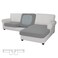 Easy-Going Stretch 3 Pieces Couch Cushion Covers for Sectional Sofa L Shape