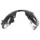 TRQ Front Left Inner Fender Liner Black Drivers Side