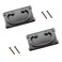 Maxmoral 2PCS Old Mission Ring Cabinet Pulls - Antique Drawer Pulls With Flat Back Hardware - Black 3.7 Inch Furniture Ring Knobs With Screws for Kitchen Cabinets Dressers