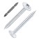 Wensilon(150 pcs8×1-1/2" Phillips Truss Head Wood Screws White Iron Quick Metal Self Tapping