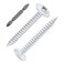 Wensilon(150 pcs8×1-1/2" Phillips Truss Head Wood Screws White Iron Quick Metal Self Tapping