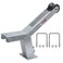 Extreme Max 3006.6895 Adjustable Height Notched Winch Stand with Roller - Galvanized Finish, Hardware Fits 3" W x 4" H Trailer Frames