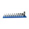 VIM Tools 10 PC. 1/4 IN DR. STUBBY HEX METRIC DRIVER SET W/MAGRAIL
