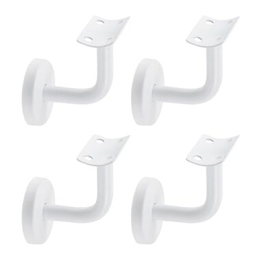 MY MIRONEY 4PCS White Handrail Bracket, 2.36" x 2