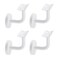 MY MIRONEY 4PCS White Handrail Bracket, 2.36" x 2
